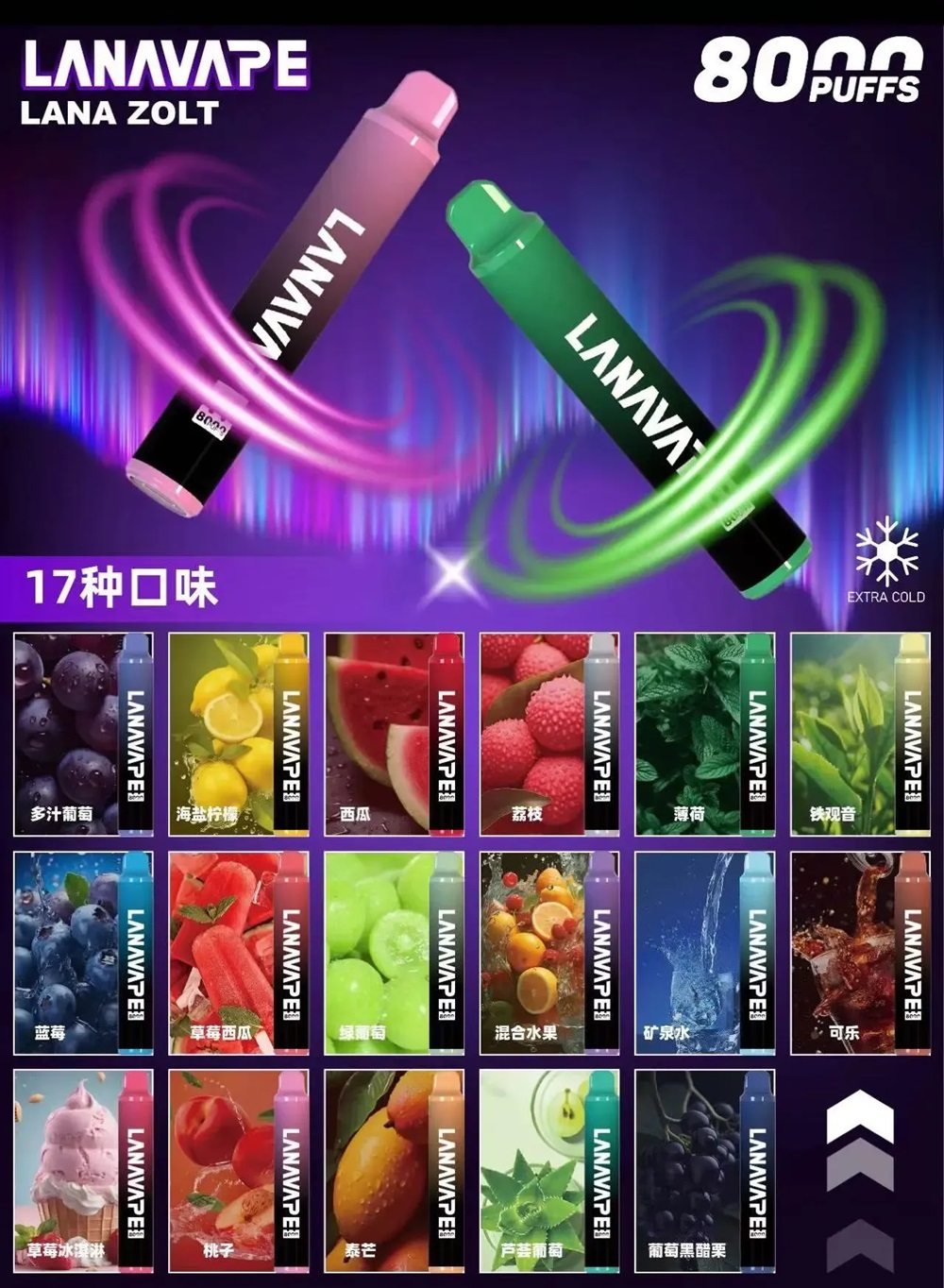 LANA8000口一次性電子煙 正品現貨